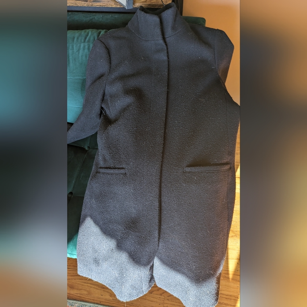 Old Navy Funnel Neck Peacoat Black Large